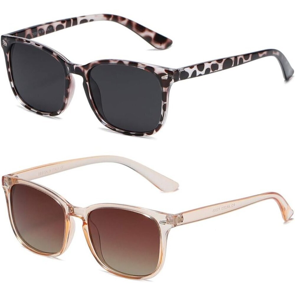 🆕Dushine Sunglasses Women Grey Classic Retro Style UV400 Protection Sunglasses